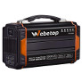 Webetop ポータブル電源 大容量 222Wh/60000mAh 正弦波 AC250W DC USB出力 ソーラーパネル充電可能 家庭用蓄電池 防災予備電源 地震 停電に 車中泊 キャンプ 12ヶ月保証付き