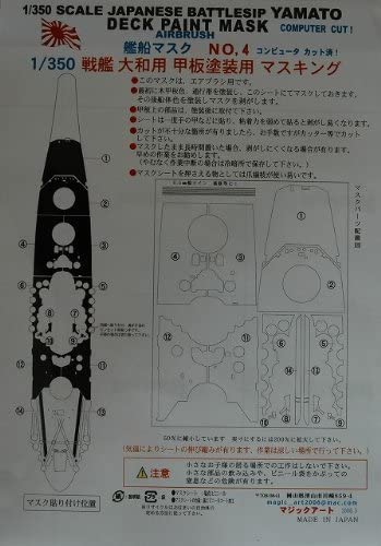 1/350（タミヤ）戦艦大和専用甲塗装用マスク（エアブラシ専用）