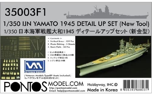 1/350戦艦大和新金型用エッチングセット