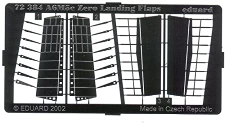 72-384　１/７２　ＷＷⅡ日本海軍戦闘機　零戦５２型用　フラップ　エッチングパーツ　Ａ６Ｍ５Ｃ　ＺＥＲＯ　Ｌａｎｄｉｎｇ　Ｆｌａｐｓ　ｆｏｒ　ＨＡＳＥＧＡＷＡ