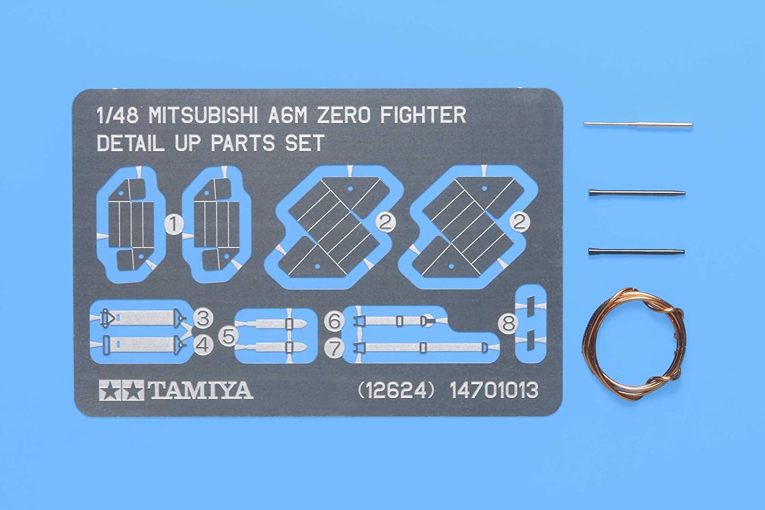 タミヤ 1/48 ディテールアップパーツシリーズ No.24 日本海軍 三菱 零式艦上戦闘機 ディテールアップパーツセット プラモデル用パーツ 12624